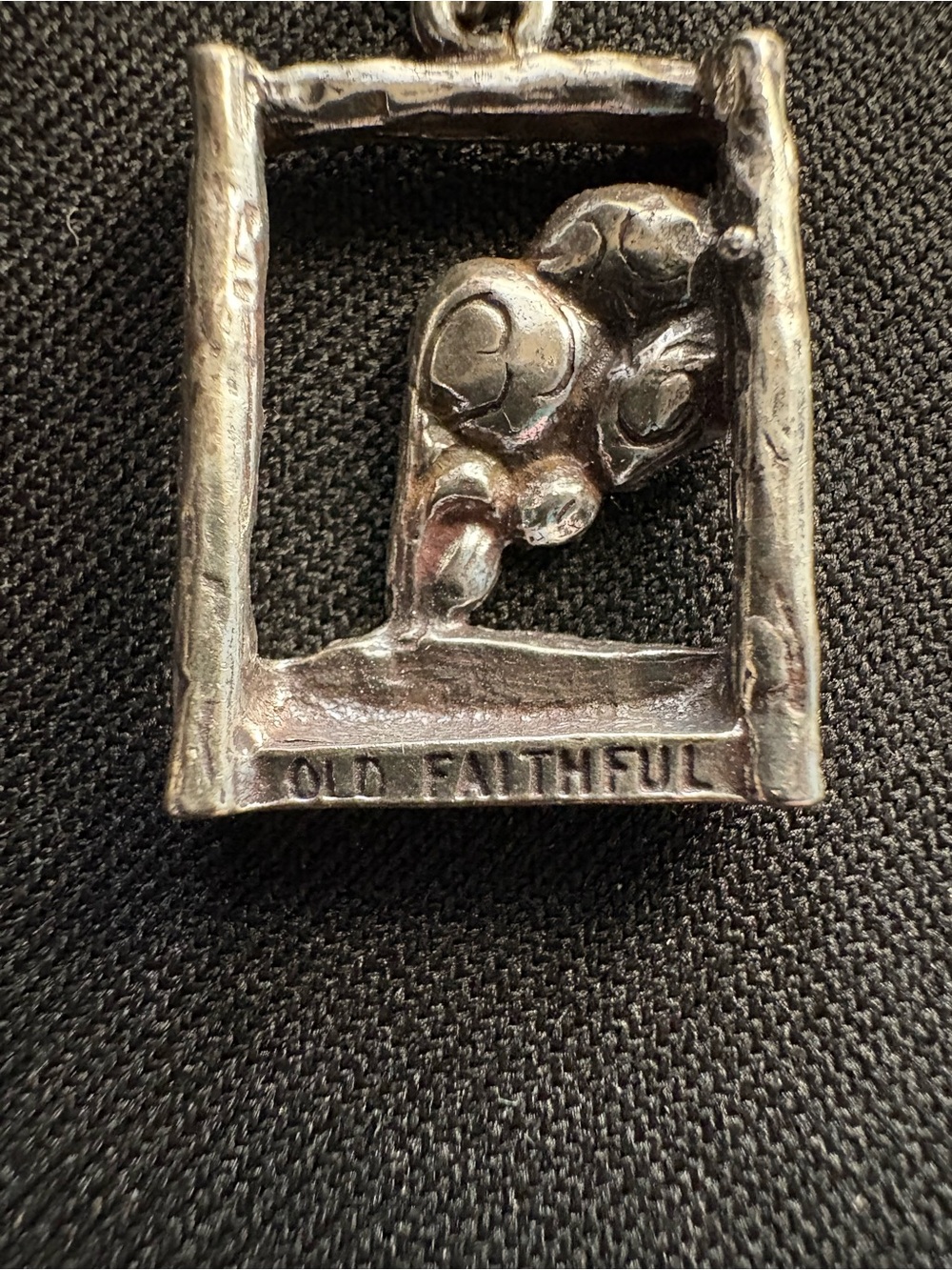 Vintage Old Faithful Sterling Silver  Charm